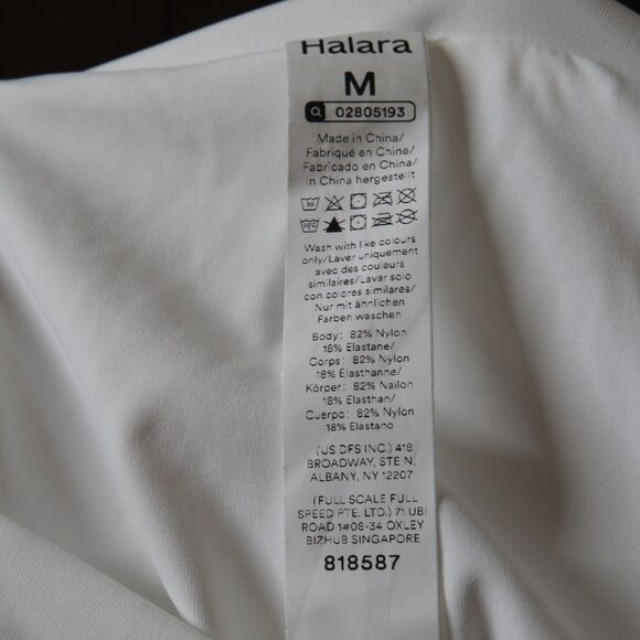 Halara SoftlyZero Airy Super High Waist 2-in-1 Cool Touch 7" Yoga Shorts White M - Picture 7 of 8